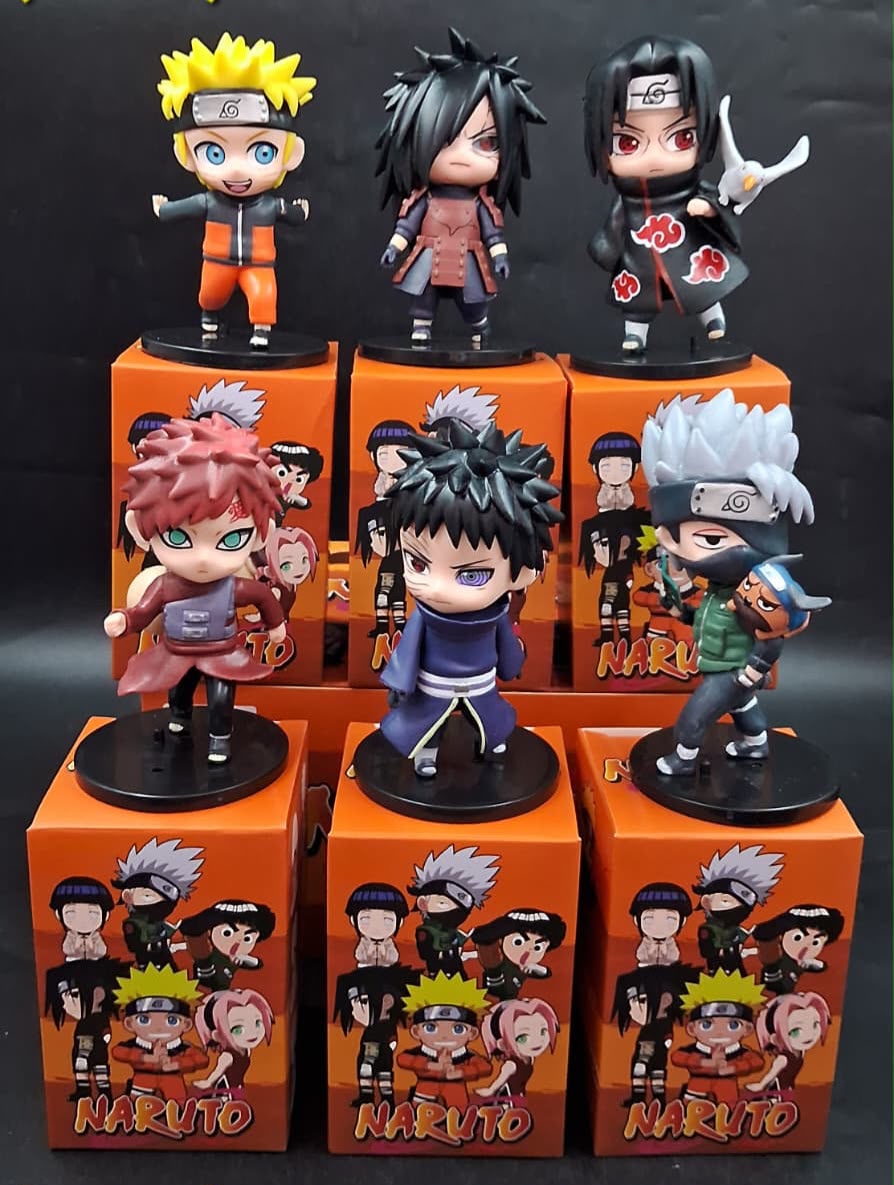 Anime character set ( pack of 6 piece mix )- with box packing- prebooking