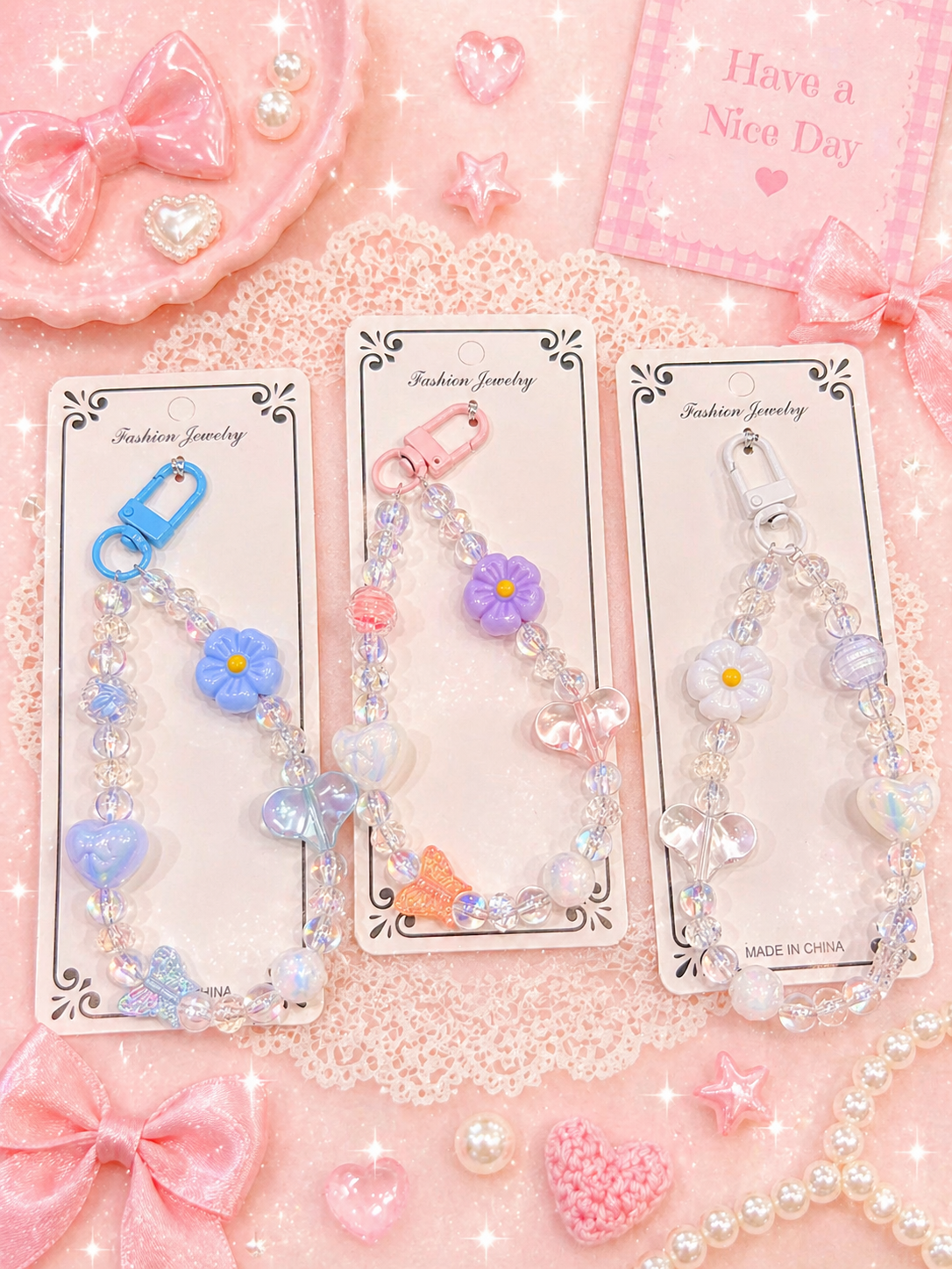 Phone Charms | Trendy & Cute Mobile Accessories ( pack of 12)