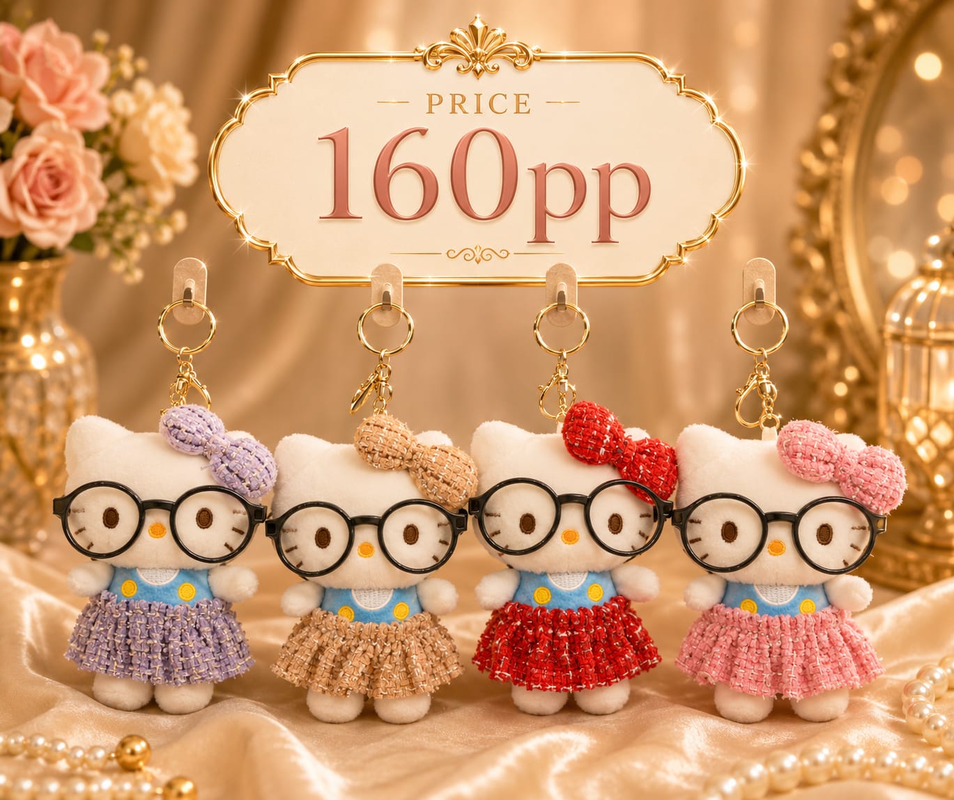 Plushies keychain ( pack of 6)