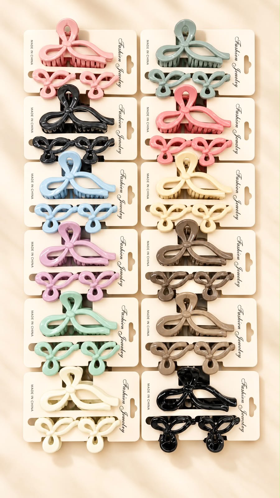 Korean premium combo clutchers (pack of 12 sets)