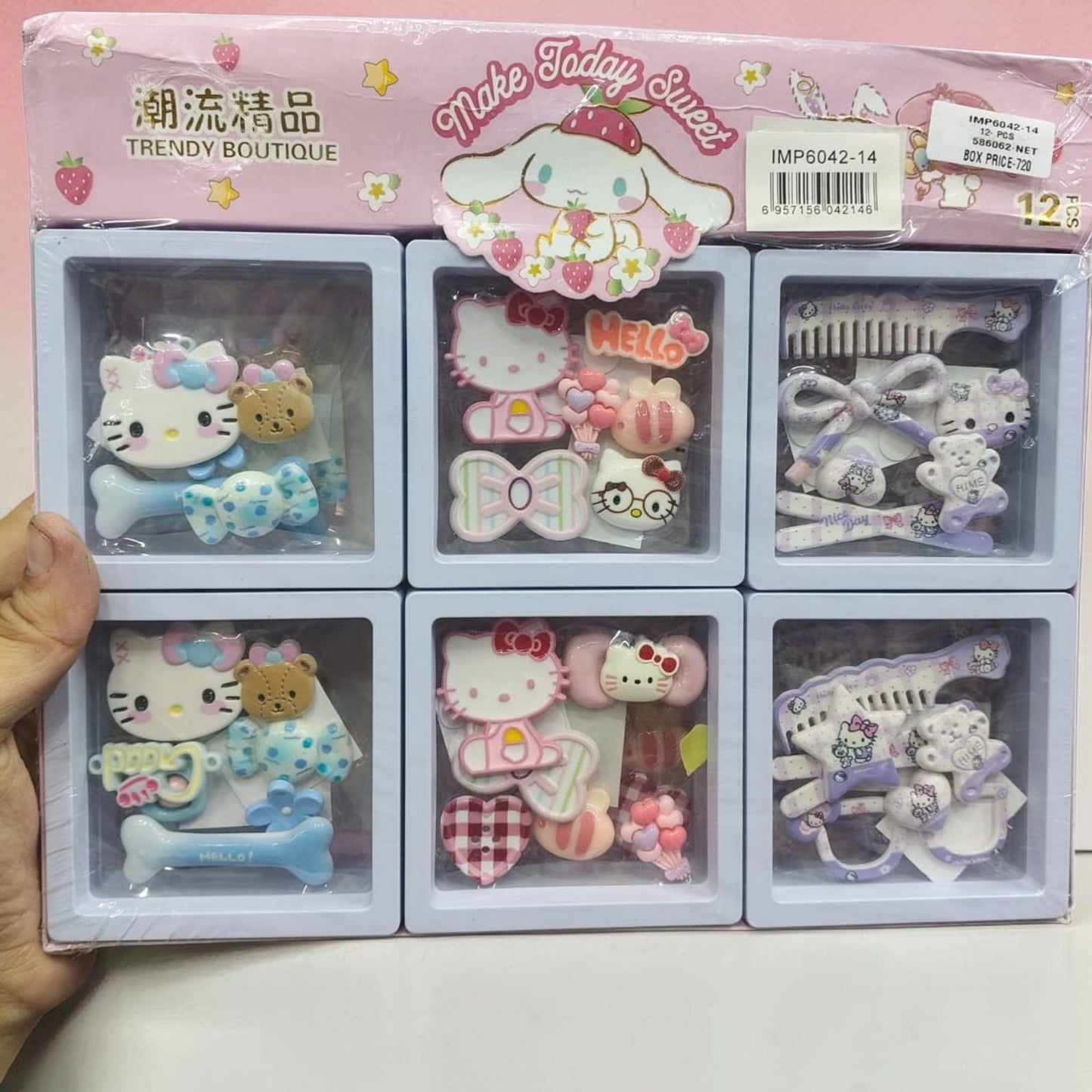 Kawai style pin set(pack of 12 boxes)