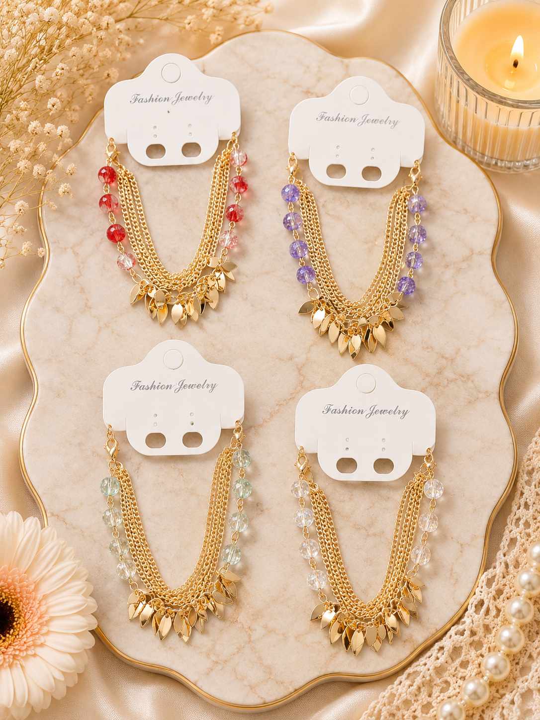 Cartier brand multi layered korean girls bracelet ( pack of 12)