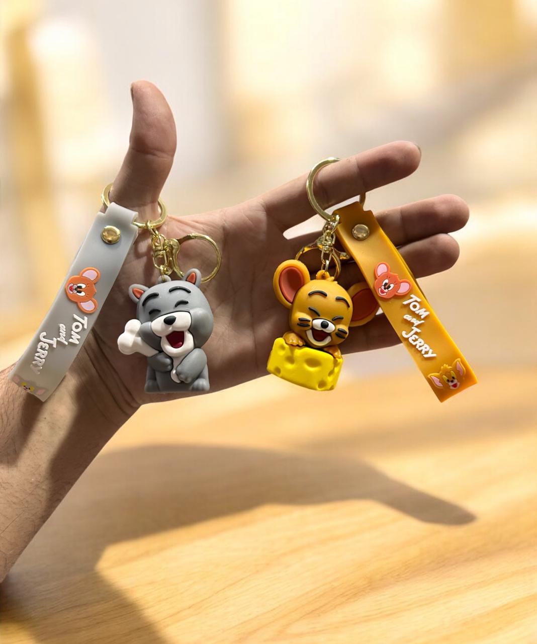 PVC silicon keychain 1st quality ( pack of 12)only tom