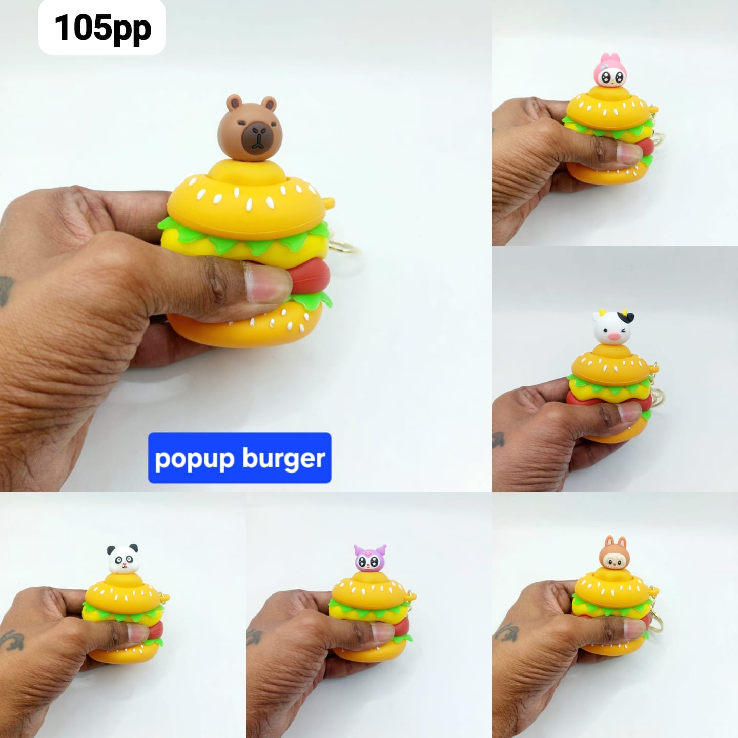 Pop up keychain ( pack of 6)