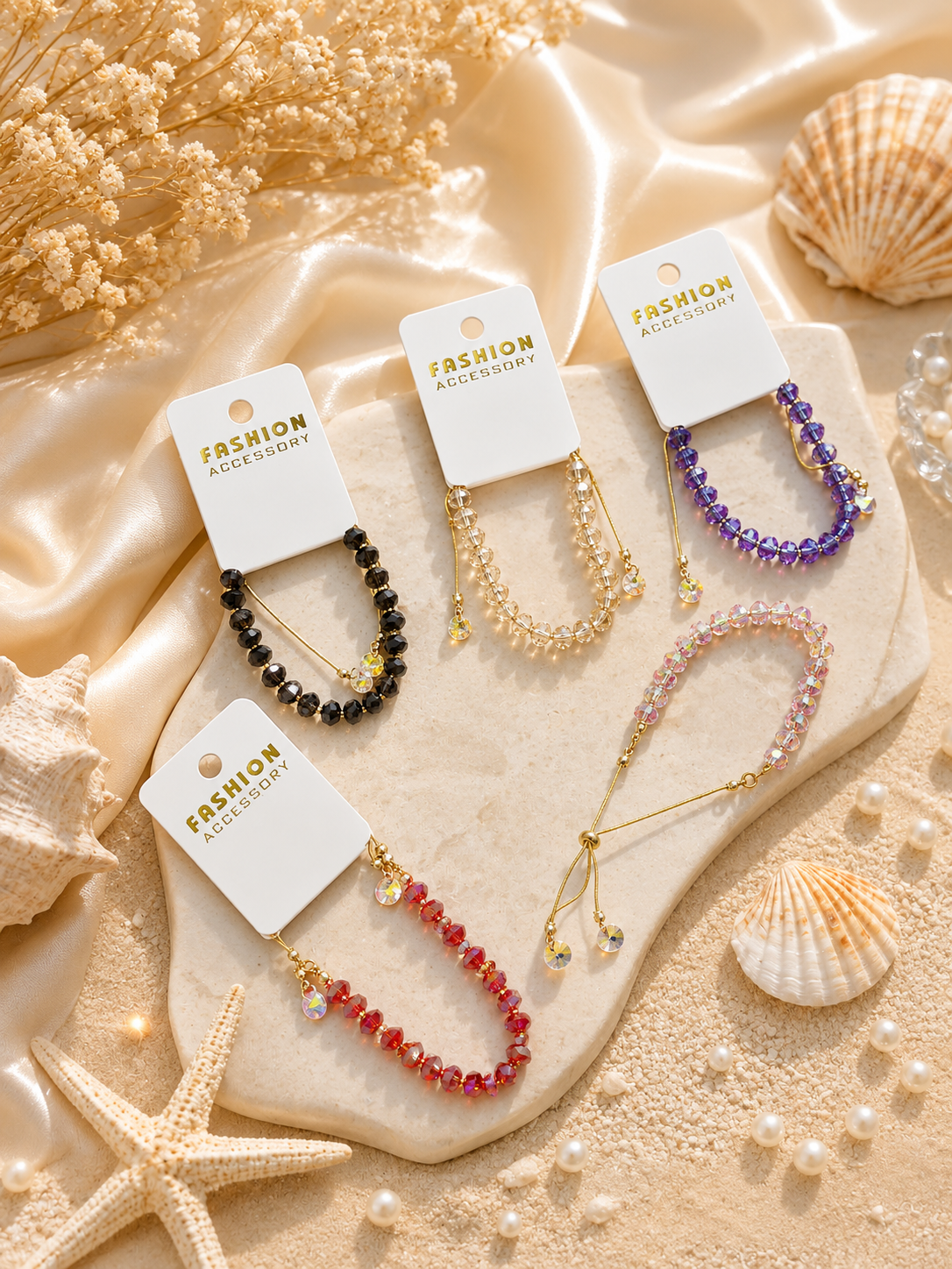 Korean adjustable cartier crystal bracelet ( pack of 12)