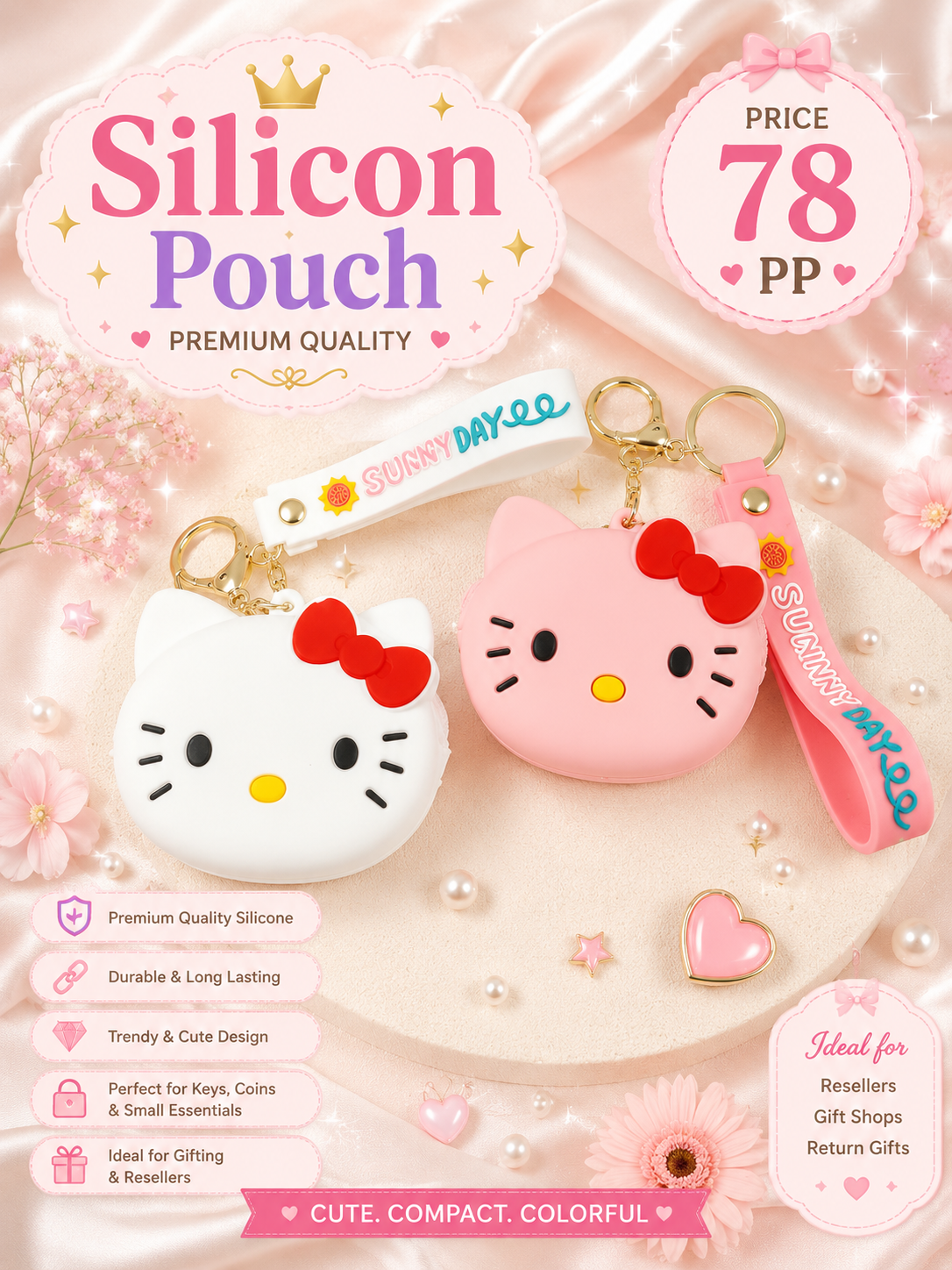 Silicon pouch ( pack of 6)