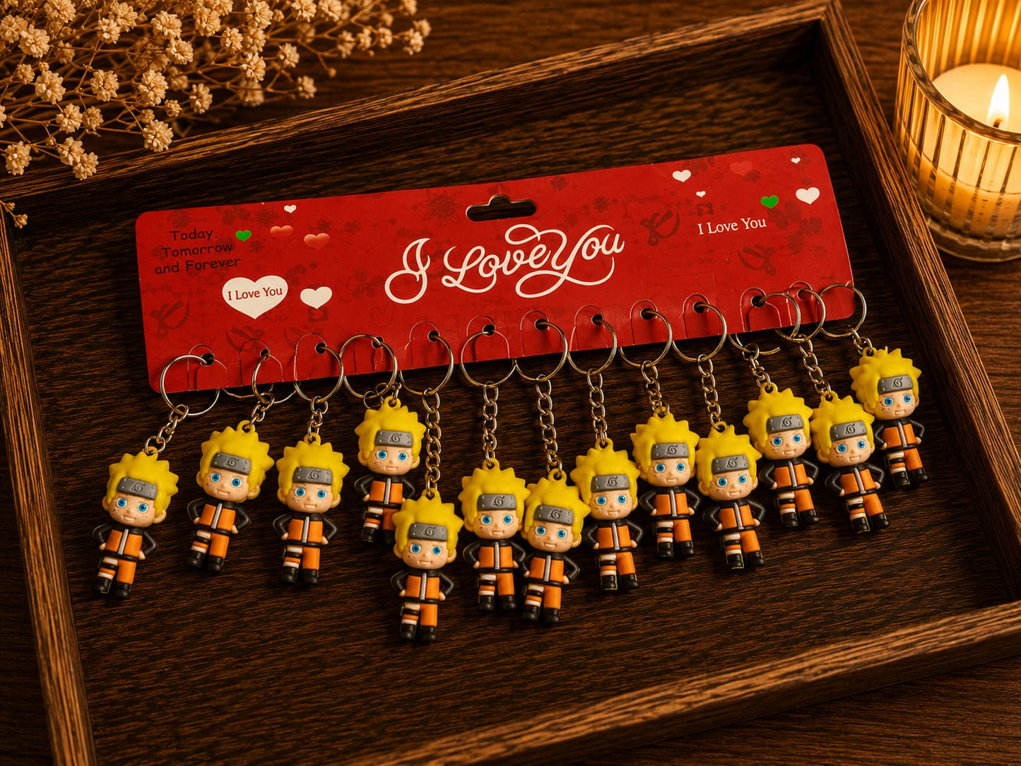 PVC Rubber keychain small size (pack of 12)