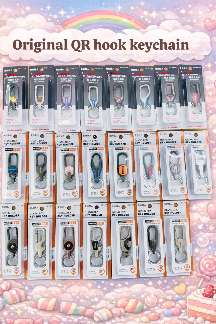 Premium hook keychain( pack of 20)