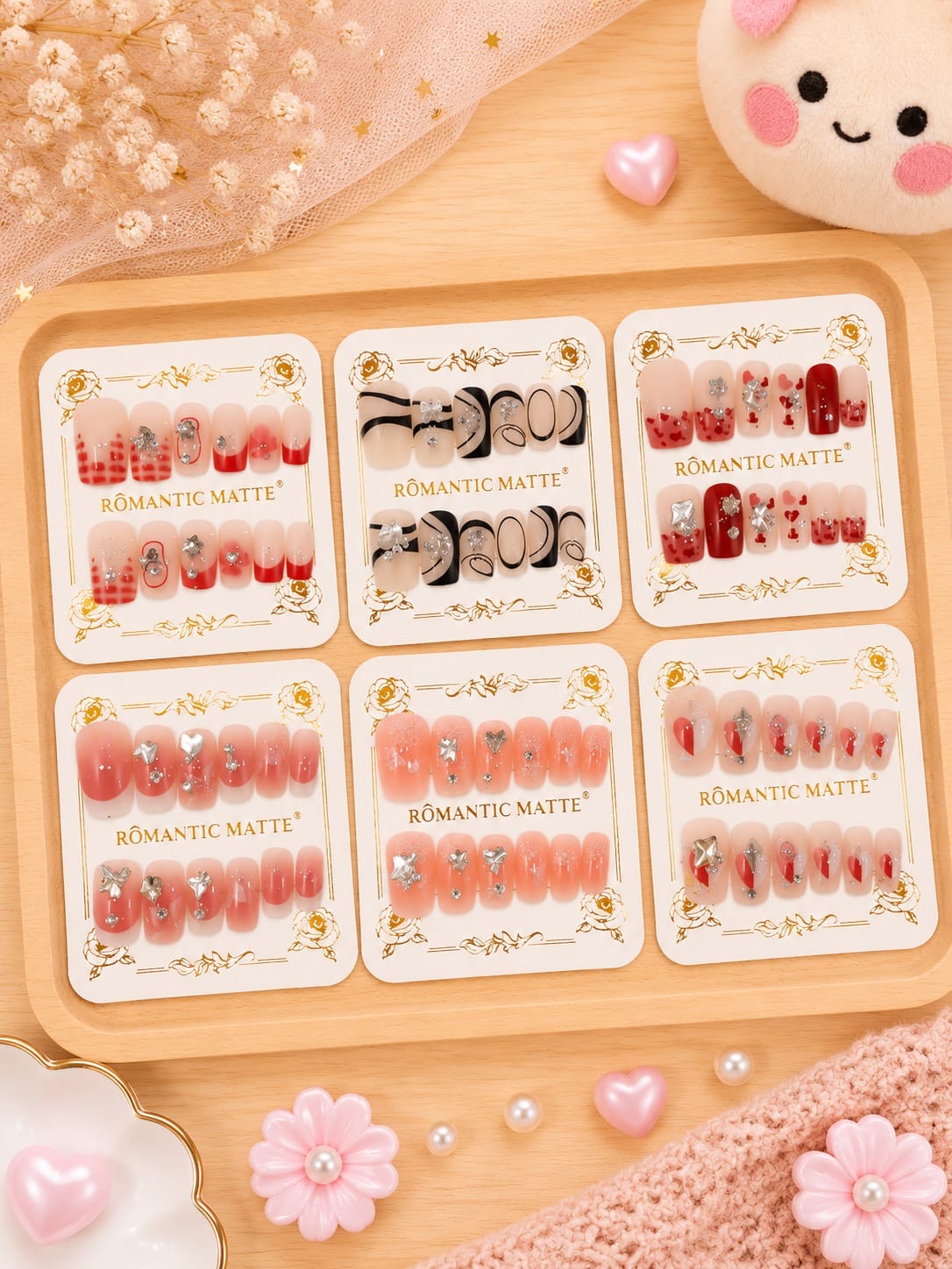 Korean premium nails (pack of 24)