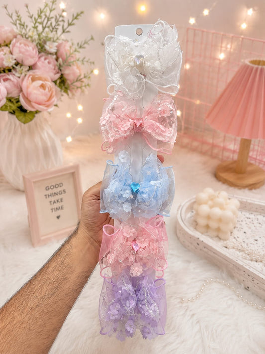 Korean premium hair bow (pack of 5)