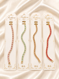 Luxury Crystal Tennis Bracelet – Gold Plated Color Stone Bracelet for Women(pack of 12)