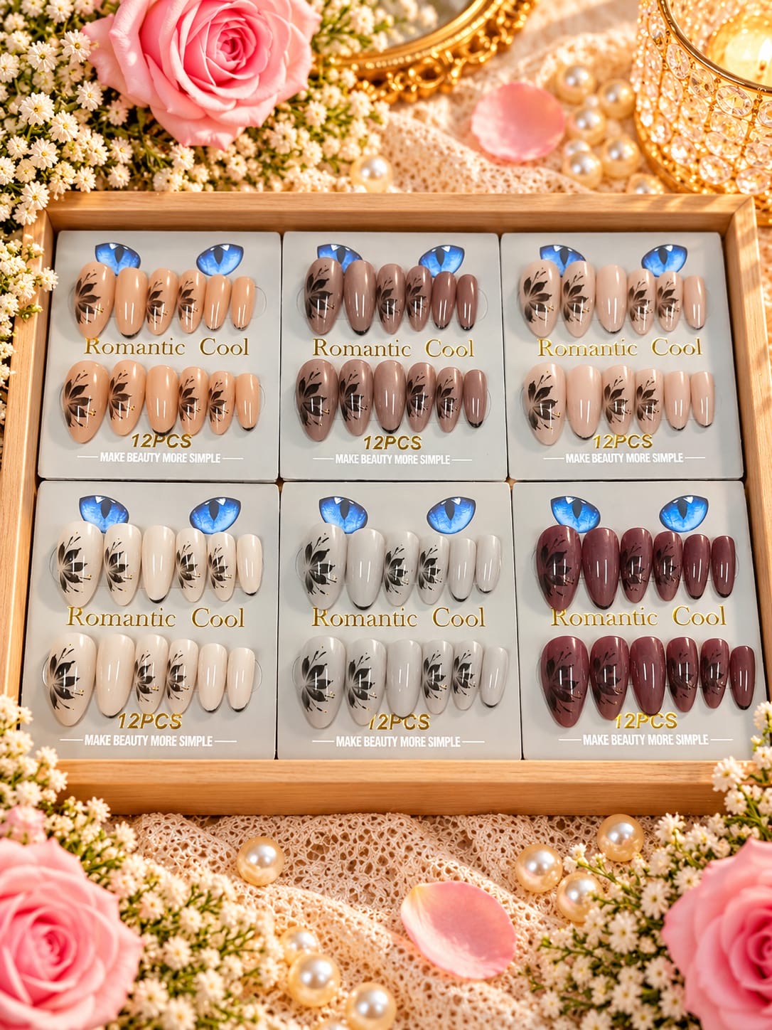Premium press on nails (pack of 12)