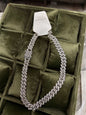 Premium Iced-Out Cuban Link Chain Necklace | Luxury Silver Bling Statement Jewelry(pack of 2)