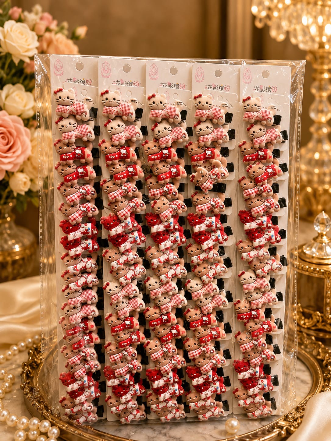 Korean premium hair clip for kids (pack of 10 pair in per strip)
