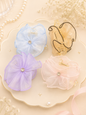 🌸 Dreamy Organza Flower Claw Clip – Korean Elegant Hair Accessory for Women & Girls(pack of 12)