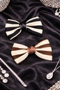 Luxury Striped Satin Hair Bows – Elegant Korean Style Bow Clips for Women & Girls | Premium Statement Hair Accessories(pack of 10)