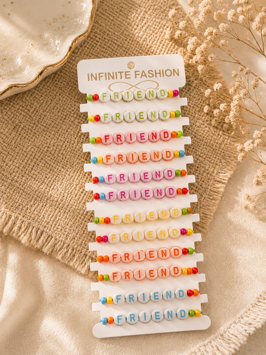 Friendship bands bracelet( pack of 12)