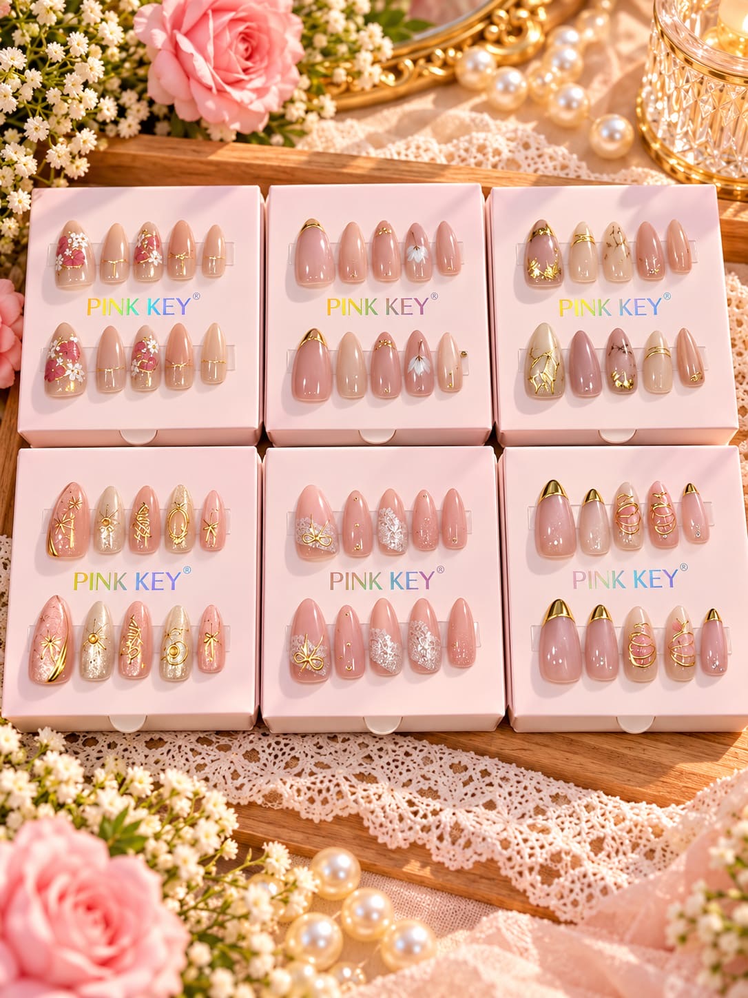Premium press on nails (pack of 12)