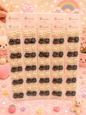 Cute kawaii hair tik Tak clip of kids(pack of 1 strip 10 pair)
