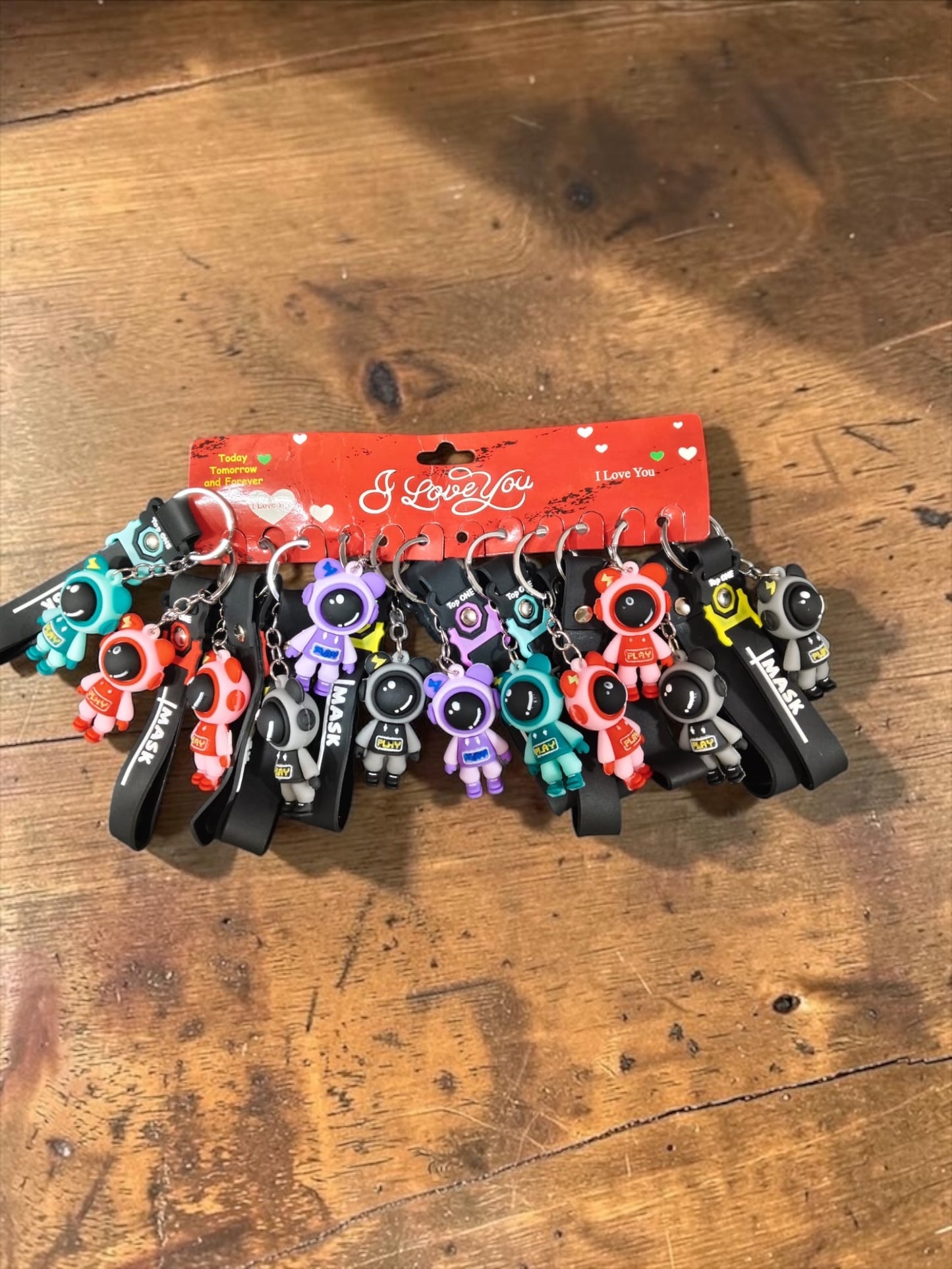 Pvc rubber keychain ( pack of 12)
