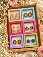 Indian style earring studs (Pack of 12)