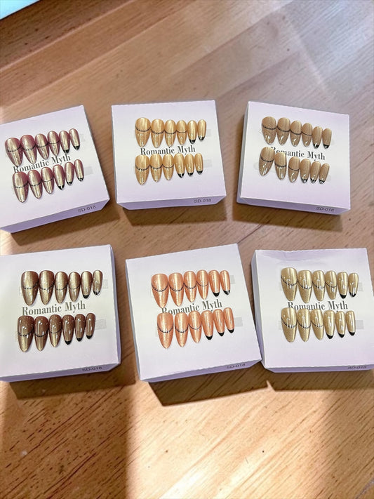 Premium korean branded nails (pack of 12 sets)