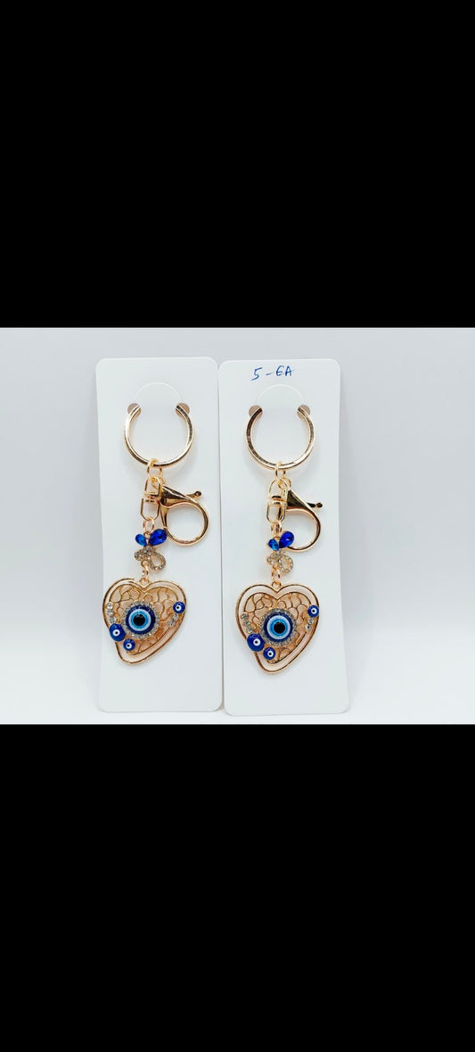 Evil Eye Lucky Charm Keychain for Home, Car & Bag(pack of 12)