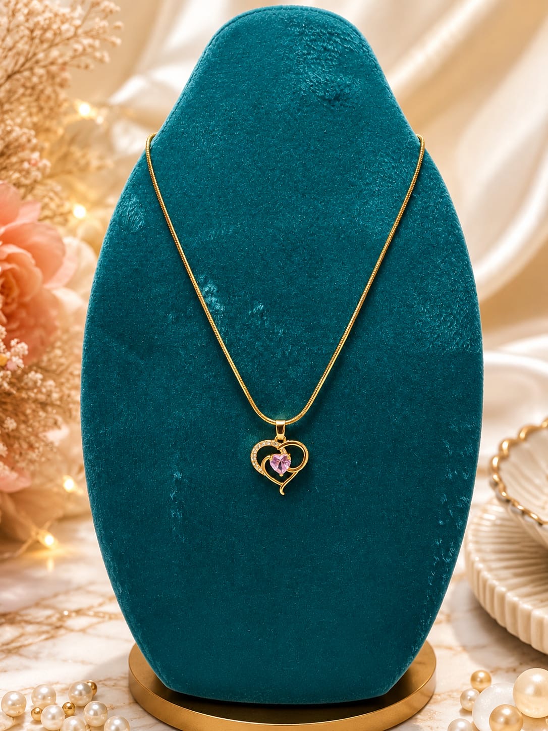Anti tarnish pendant locket (pack of 2)