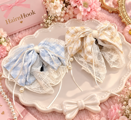 Korean big size bow cluchter(pack of 12)