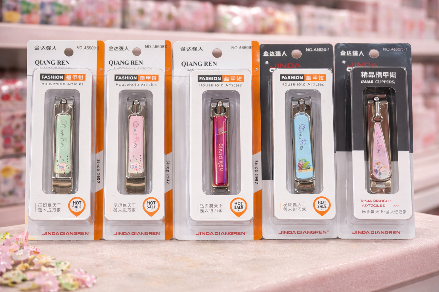 Cute Cartoon Nail Clipper – Stainless Steel Nail Cutter (pack of 12)mix design