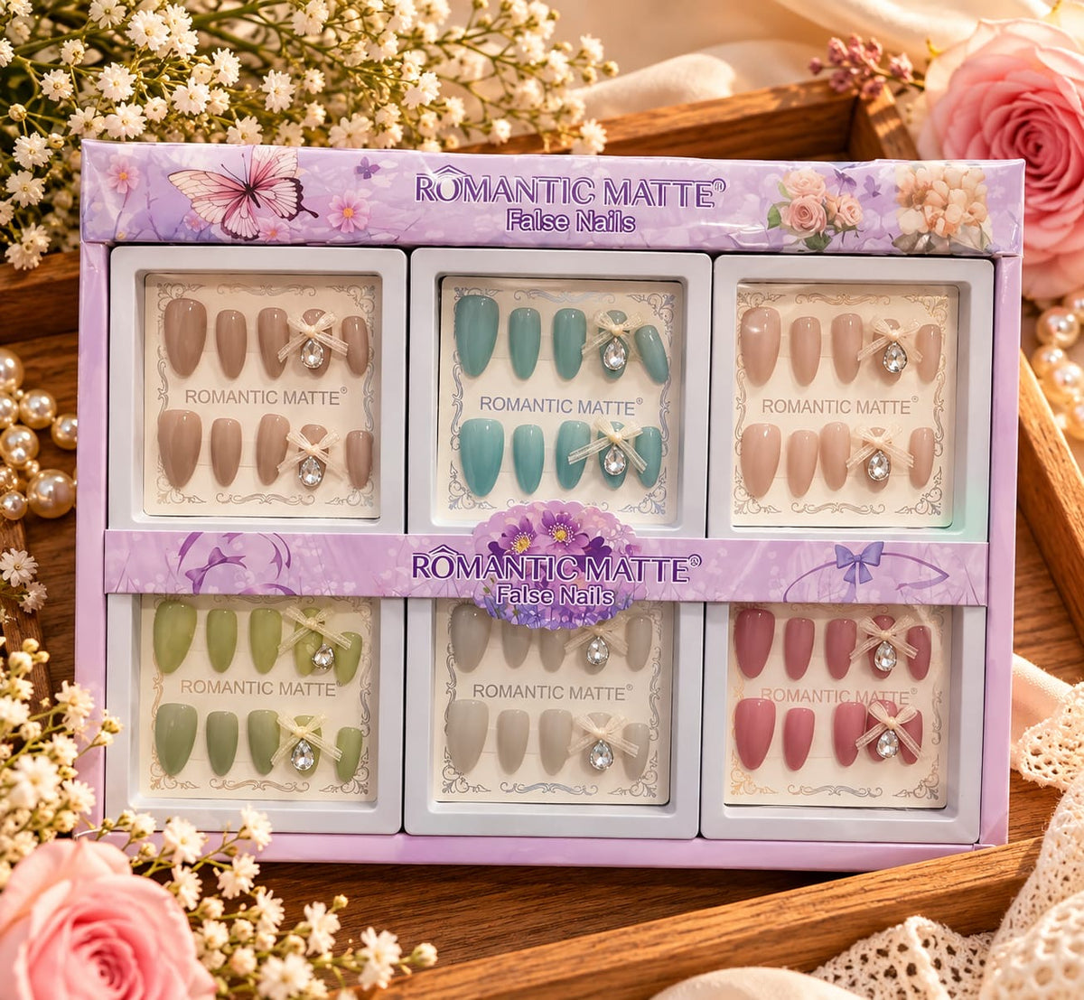 Premium press on nails (pack of 18)