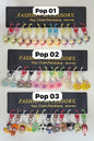 Korean mini bag charms (pack of 3 dozen )random design