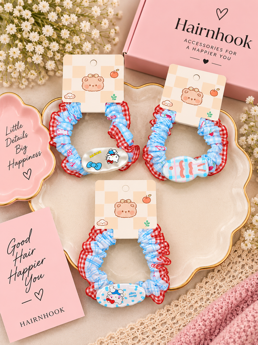 Premium Korean scrunchie ( pack of 12)