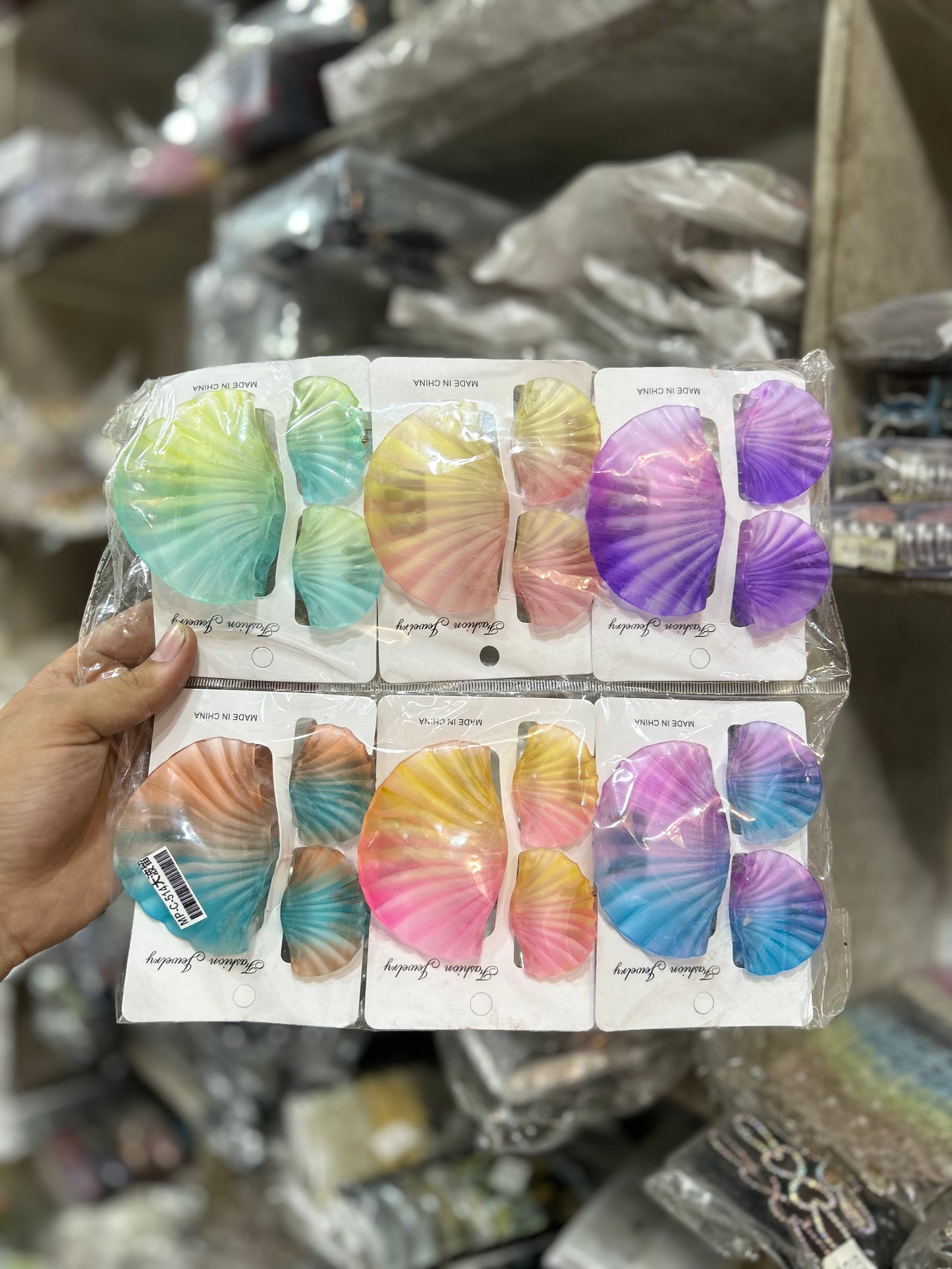 Seashell Hair Claw Clip Set for Women & Girls | Aesthetic Korean Style Hair Accessories(pack of 12 combo)