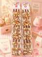 Korean premium tik tak , rubber band,hair clip for kids (pack of 10 pair in per strip)