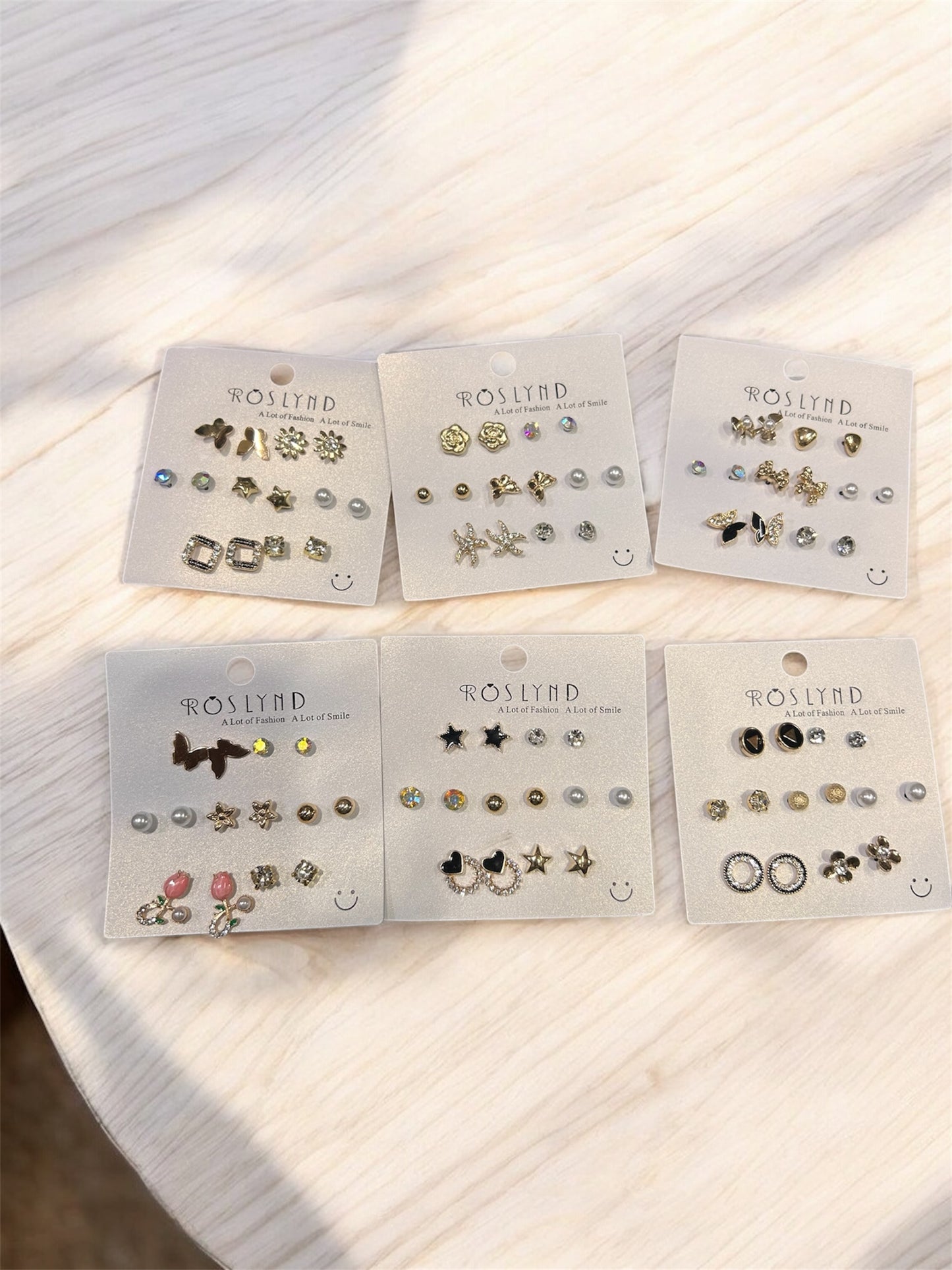 ✨ Korean Mini Stud Earrings Set ✨( pack of 12)