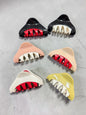 Korean Minimalist Hair Claw Clip Set – Matte Glossy Strong Hold Hair Clutch for Women & Girls (pack of 12)