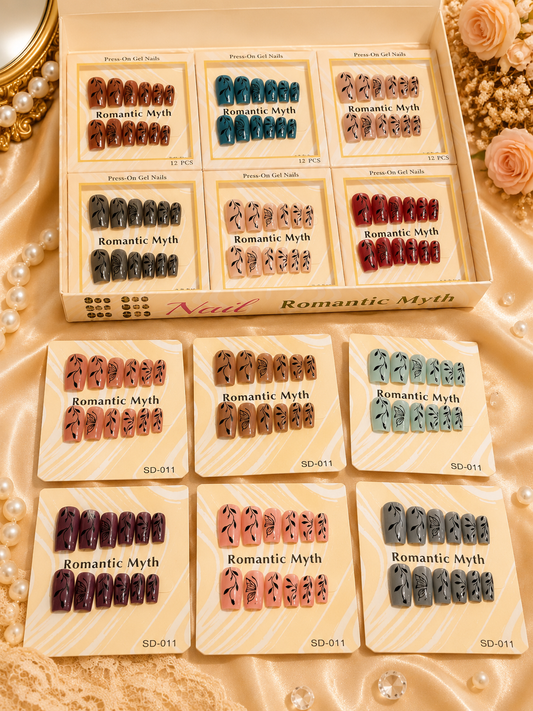 Premium press on nails ( pack of 12)