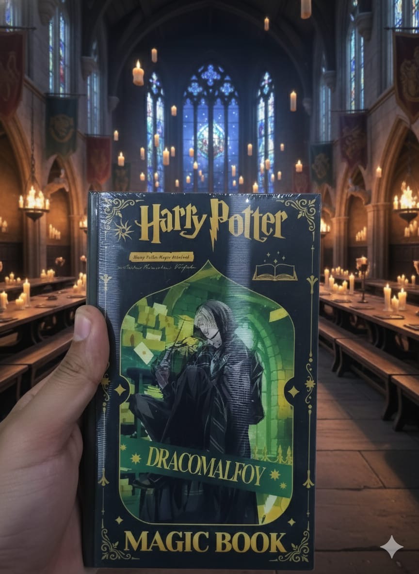 Harry Potter Draco Malfoy Magic Book – Wizard Theme Collectible Notebook / Diary( pack of 3)