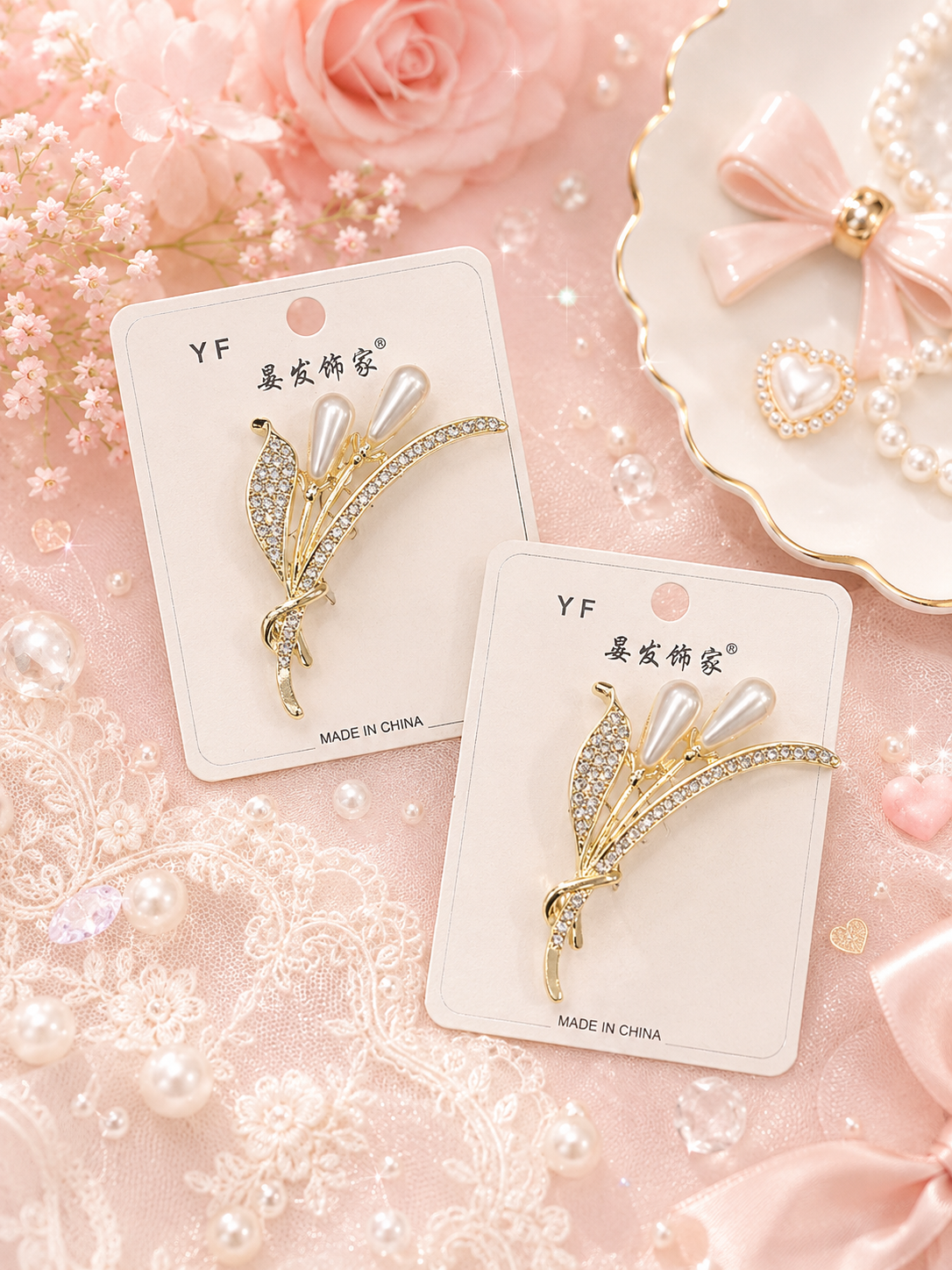Premium Korean hair pin +saree pin ( pack of 6)