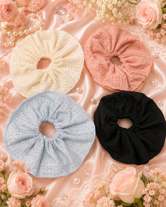 Korean premium scrunchies ( pack of 12)