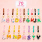Kawaii Alphabet Resin Keychain | Cute Initial Letter Bag Charm & Keyring(pack of 24)