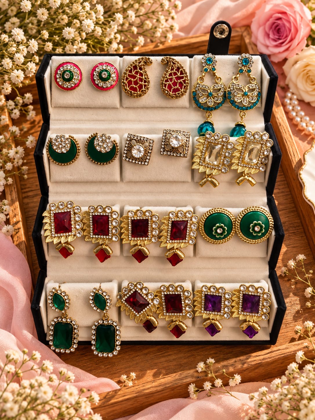 Most viral product earrings combo box (pack of 12 )