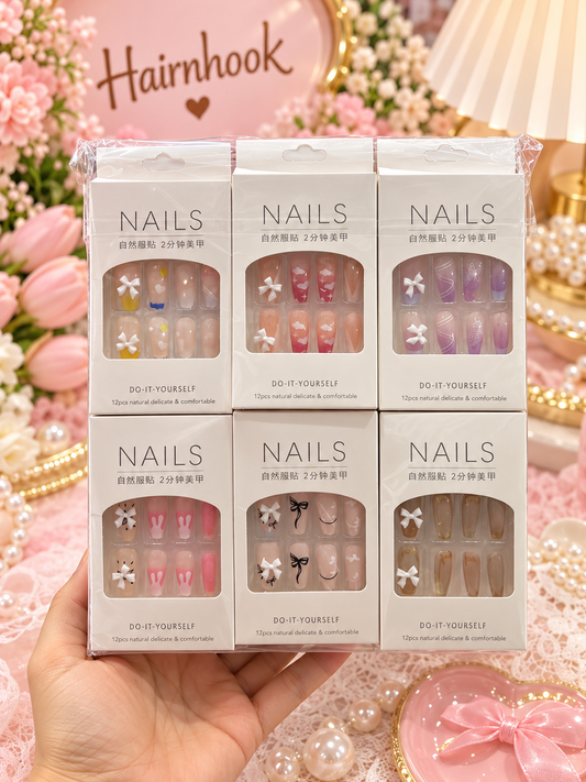 Premium press on nails (pack of 12)