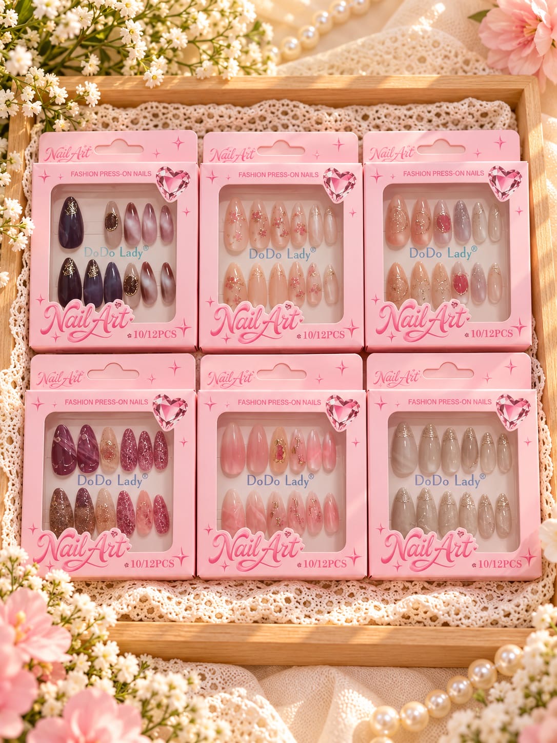 Premium press on nails (pack of 12)