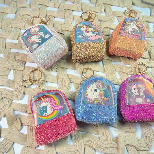 Unicorn keychain pouch ( pack of 12)