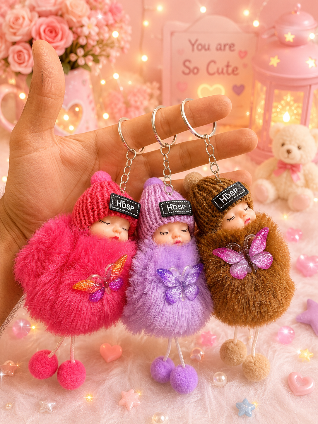 Dolls keychain (pack of 12)