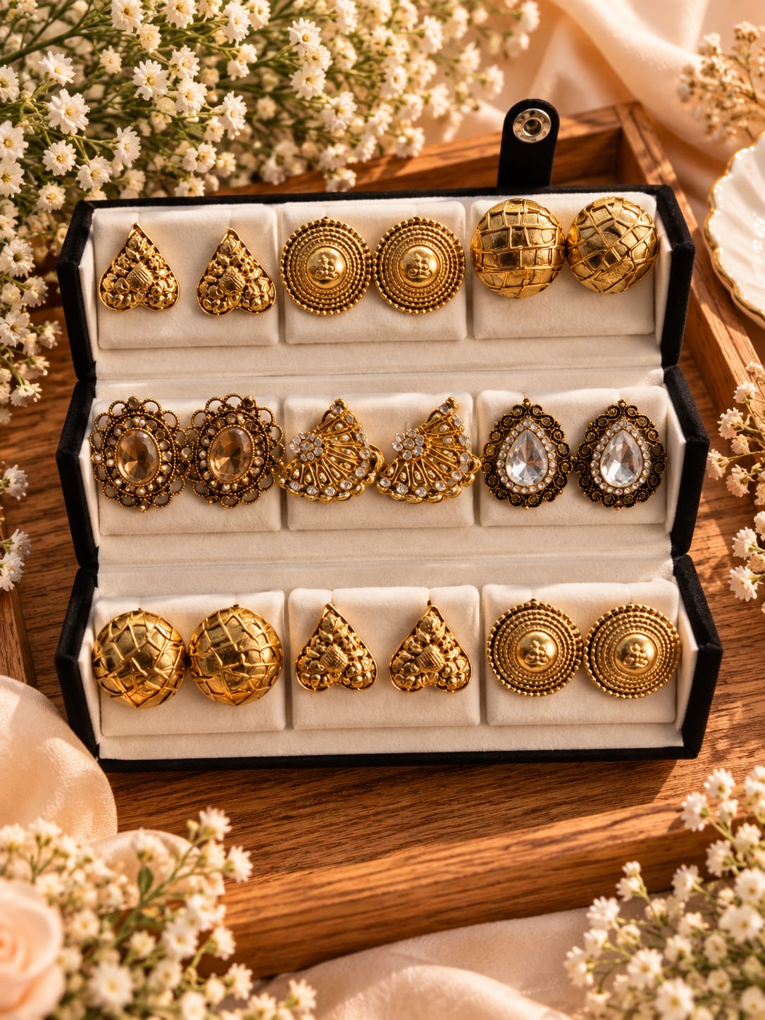 Most viral product earrings combo box (pack of 12 )