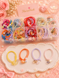 Korean rubber band for girls and woman (pack of 100 piece mix design)
