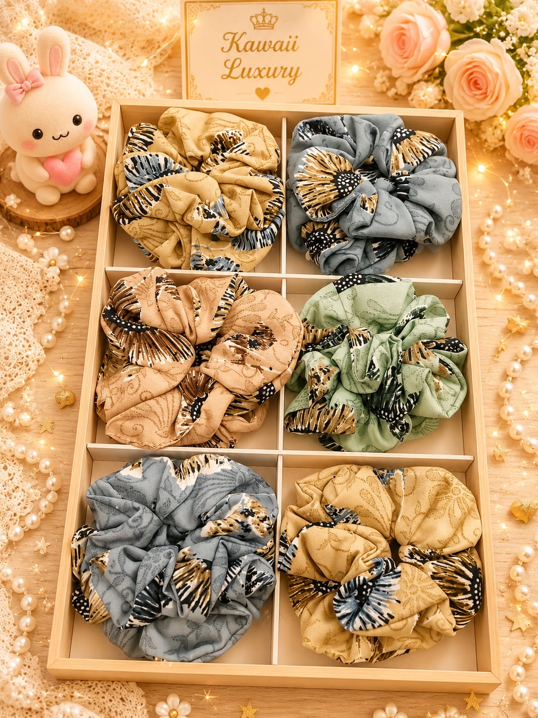 Korean box scrunchie (pack of 12)